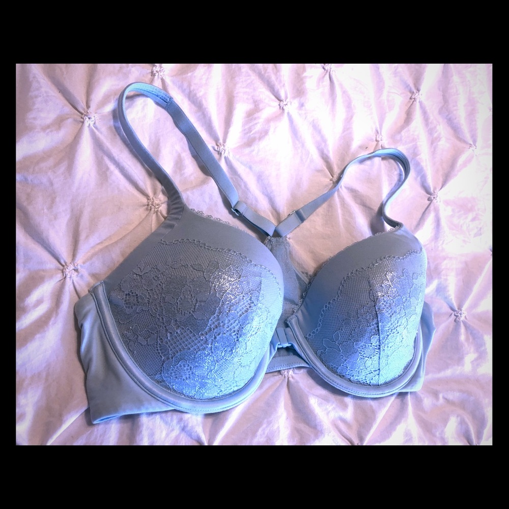 Light blue bra